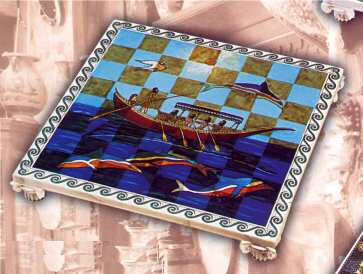 Chessboard -<BR><i>Boat with Dolphins</i>