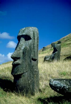 Easter Island Moia, sculpture from Polynesian culture