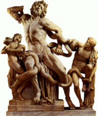 The Laocoon, Hellenistic Classical Greek Sculpture, 1st c. B.C.E.