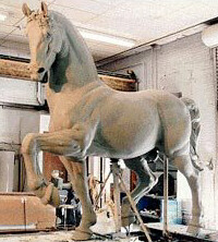 Leonardo's Great Bronze Horse Sculpture by Charlie Dent Leonardo's Great Bronze Horse Sculpture by Charlie Dent