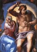 Christ Militant, detail from The Last Judgment by Michelangelo Christ Militant, detail from The Last Judgment by Michelangelo