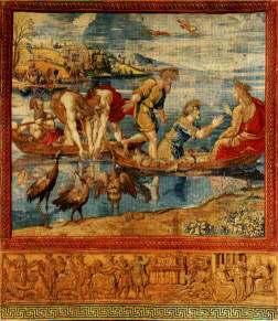 Raphael's Miraculous Draught of Fish, fine art tapestry in the Sistine Chapel Raphael's Miraculous Draught of Fish, fine art tapestry in the Sistine Chapel