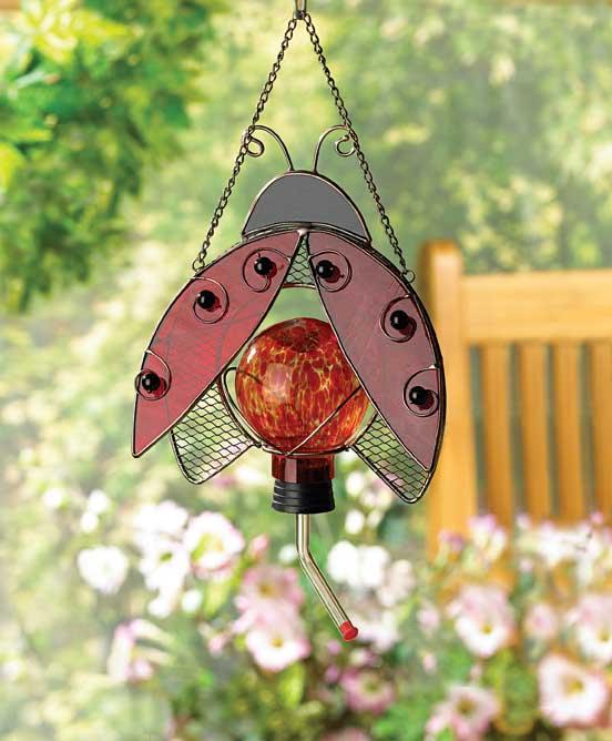 Ladybug Hummingbird Birdfeeder