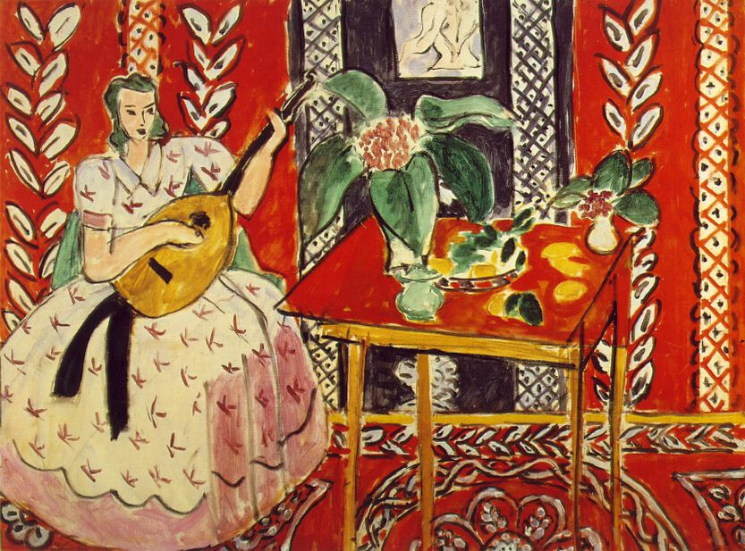 <i>The Lute</i>,<BR>Matisse