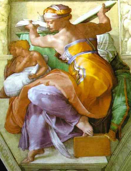 <i>Libyan Sibyl</i>,<BR>Michelangelo