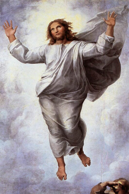 <i>Transfiguration of Christ</i>, detail Christ<BR>Raphael Sanzi