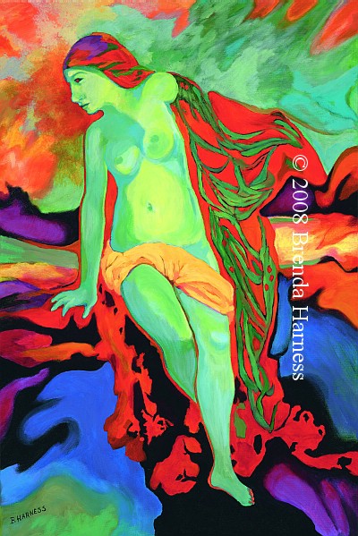 <i>Sacred Love Revisited</i>, ORIGINAL acrylic painting