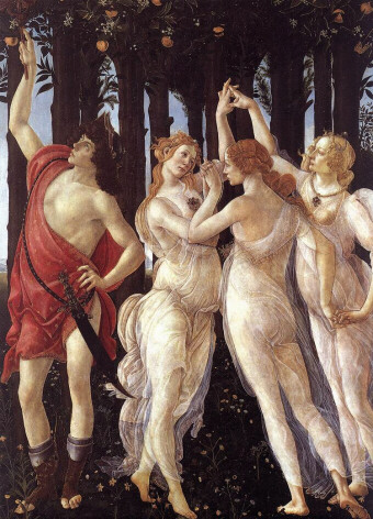 <i>Three Graces & Mercury</i> (Botticelli)<BR>Fine Art Puzzle